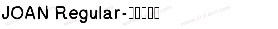 JOAN Regular字体转换